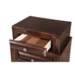 Glory Furniture LaVita 3 Drawer Nightstand in Cappuccino