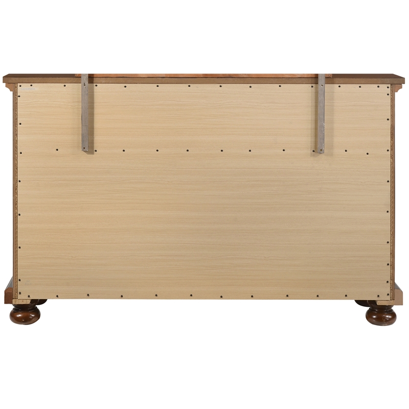 Glory Furniture Meade 7-Drawers Bedroom Dresser Cherry Wood