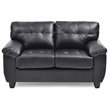 Glory Furniture Gallant Faux Leather Loveseat in Black