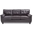 Glory Furniture Gallant Faux Leather Sofa in Cappuccino