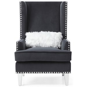 Glory Furniture Wilshire G0952A-AC Chair   BLACKVelvet