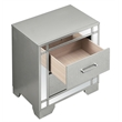 Glory Furniture  2 Drawer Nightstand  Silver Champagne