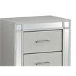 Glory Furniture  2 Drawer Nightstand  Silver Champagne
