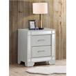 Glory Furniture  2 Drawer Nightstand  Silver Champagne