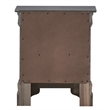 Glory Furniture Verona Wood 2 Drawer Nightstand in Charcoal