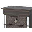 Glory Furniture Verona Wood 2 Drawer Nightstand in Charcoal