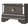 Glory Furniture Verona Wood 2 Drawer Nightstand in Charcoal