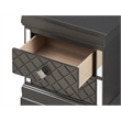 Glory Furniture Verona Wood 2 Drawer Nightstand in Charcoal