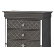 Glory Furniture Verona 5-Drawers Bedroom Chest in Charcoal