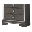 Glory Furniture Verona 5-Drawers Bedroom Chest in Charcoal