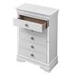 Glory Furniture Verona Wood 5-Drawers Bedroom Chest White