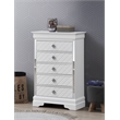 Glory Furniture Verona Wood 5-Drawers Bedroom Chest White