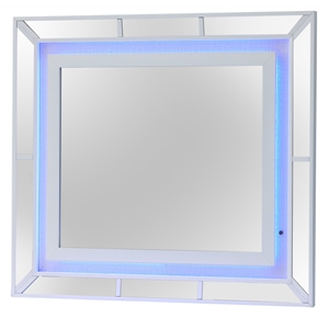 Glory Furniture Hollywood Hills Mirror in White