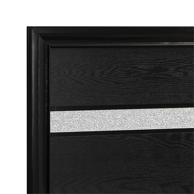 Glory Furniture Madrid G02350B-TB Twin Bed Black Wood