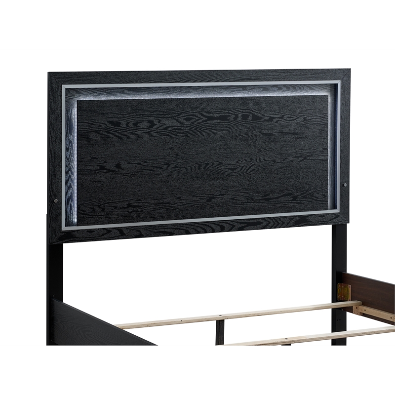 Glory Furniture Livingston G02850A-QB Queen Panel Bed Black