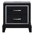 Glory Furniture Livingston G02850-N  2 Drawer NS With Power Black