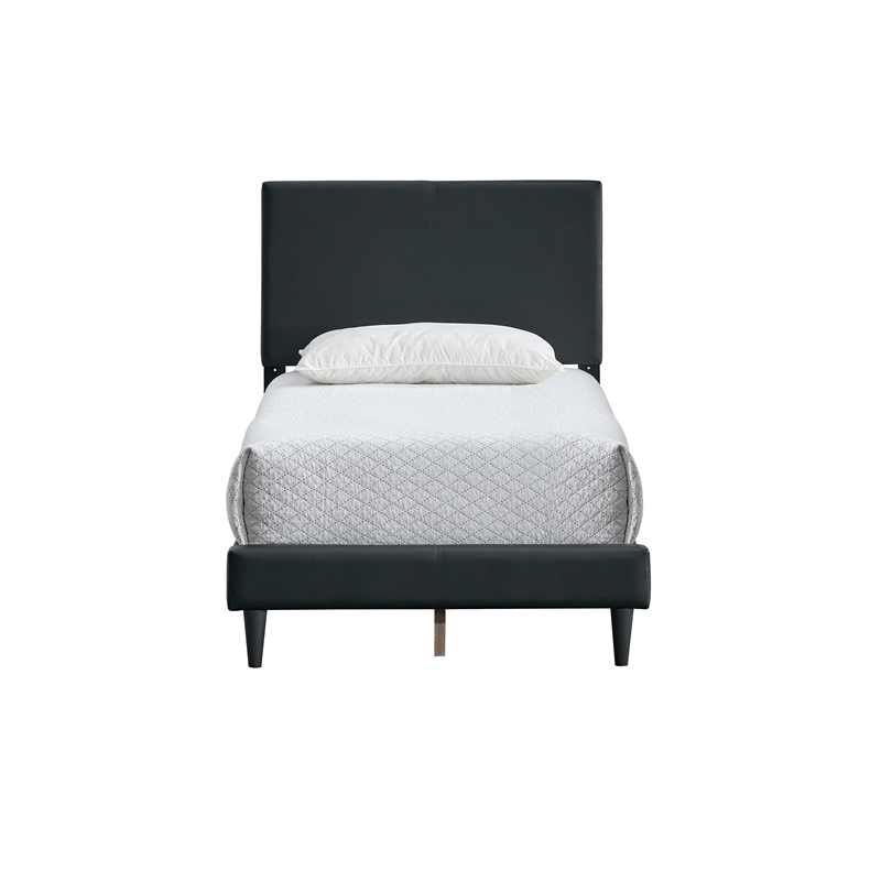 Glory Furniture Baron G00702-TB-UP Black Modern Faux Leather Platform Bed