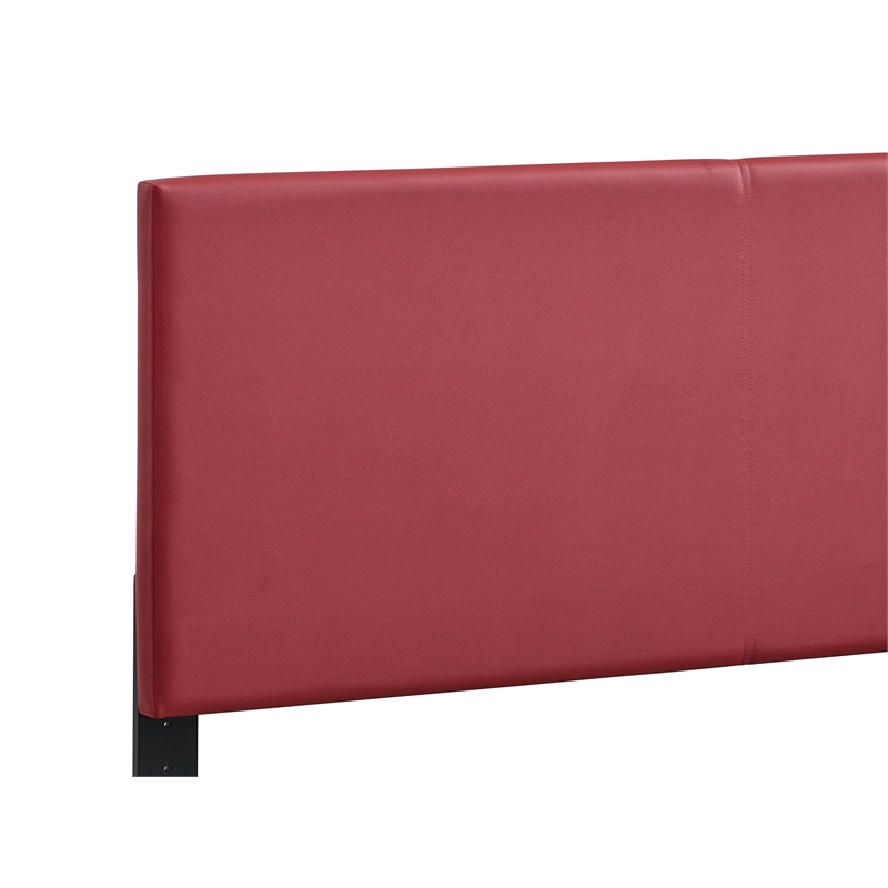 Glory Furniture Baron G00705-FB-UP   RED Faux Leather Platform Bed