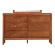 Glory Furniture Daniel G1314-D-60 6 Drawer Dresser - Oak