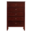 Glory Furniture Daniel G1310-CH-00 5 Drawer Chest - Cherry