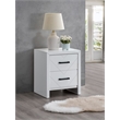 Glory Furniture Morris G0093-N  2 Drawer Wooden Nightstand White