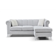 Glory Furniture Sammy G00340B-SCH Mid Century Modern Sofa Chaise GRAY
