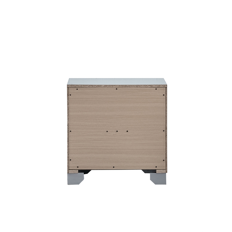 Glory Furniture Murry G004800-N Contemporary Nightstand  Silver