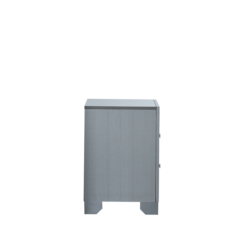 Glory Furniture Murry G004800-N Contemporary Nightstand  Silver