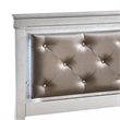 Glory Furniture Lorana Faux Leather Twin Storage Bed in Silver Champagne