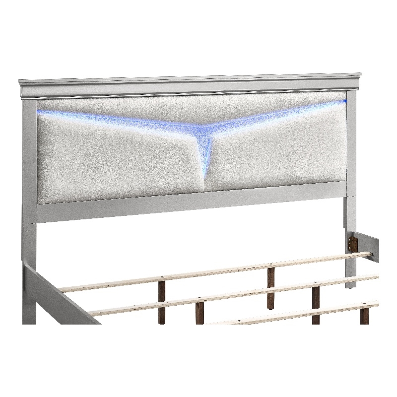 Glory Furniture Lorana G6500G-QB5 Queen  Bed  Silver Champagne