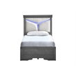 Glory Furniture Lorana G6502G-TB5 Twin Bed  Gunmetal Gray