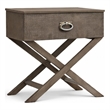 Glory Furniture Joey G007GRAY-N 1 Drawer Nightstand  Gray