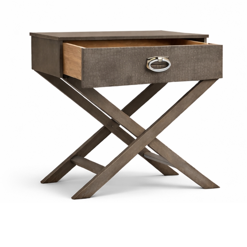 Glory Furniture Joey G007GRAY-N 1 Drawer Nightstand  Gray