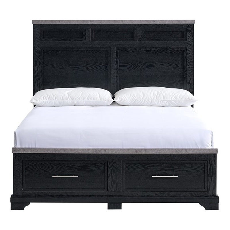 Glory Furniture Grande Queen Bed in Black