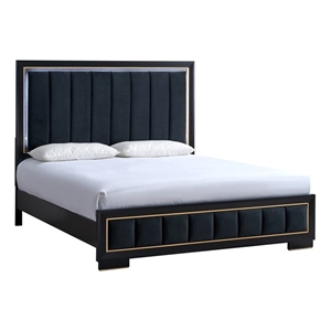 Glory Furniture Kramer G006900A-QB Queen Bed  Black Gold