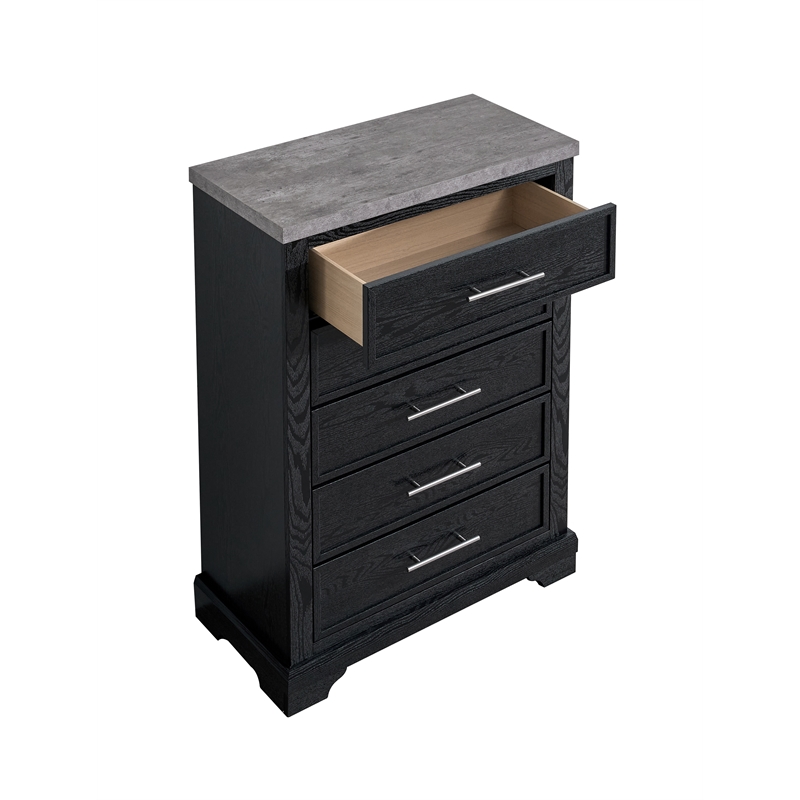 Glory Furniture Grande G003500-CH Chest  Black with Gray Top