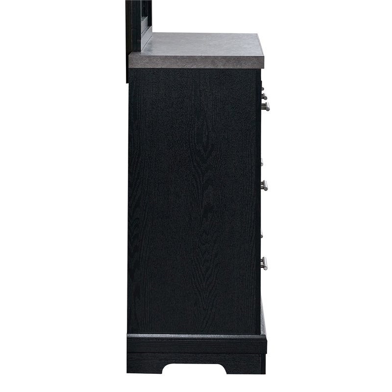 Glory Furniture Grande G003500-D Dresser  Black with Gray Top