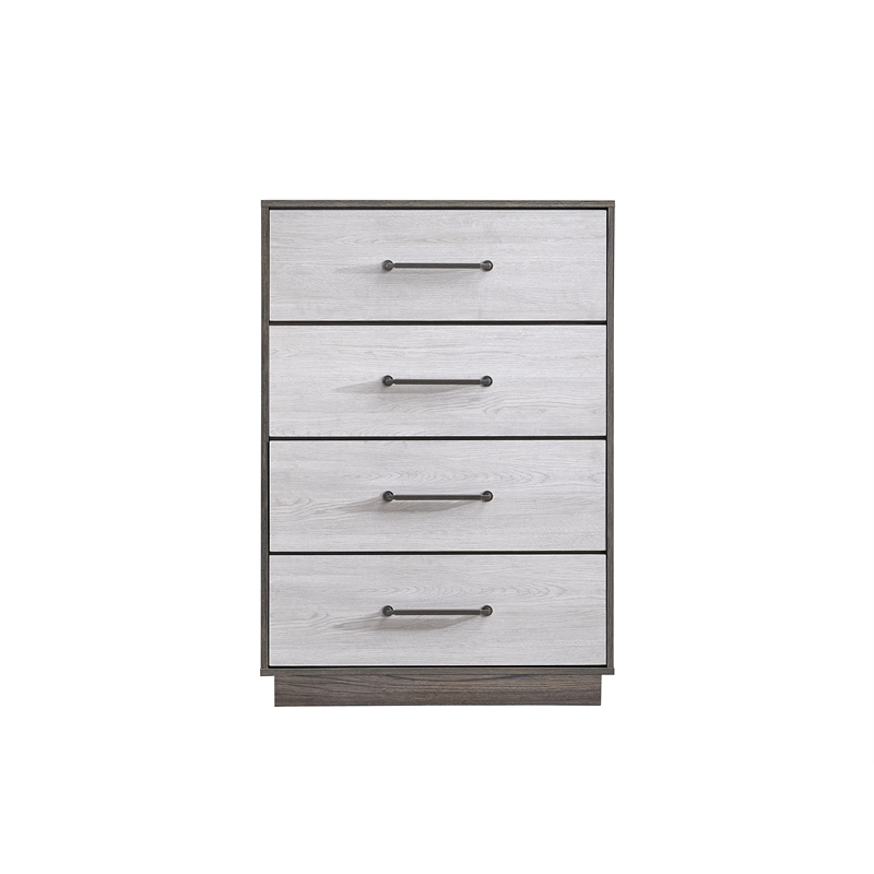 Glory Furniture Aberdeen G02500-CH Chest 4 Drawer Gray/Oak