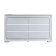 Glory Furniture Milan 6-Drawers Wood Bedroom Dresser in White