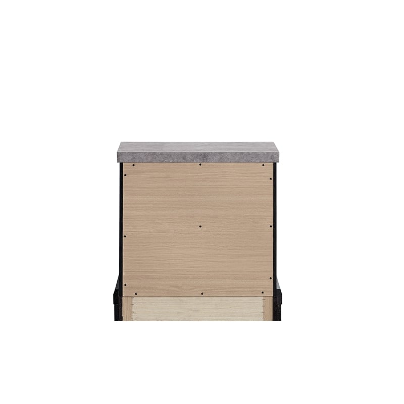Glory Furniture Grande G003500-N Nightstand  Black and Gray