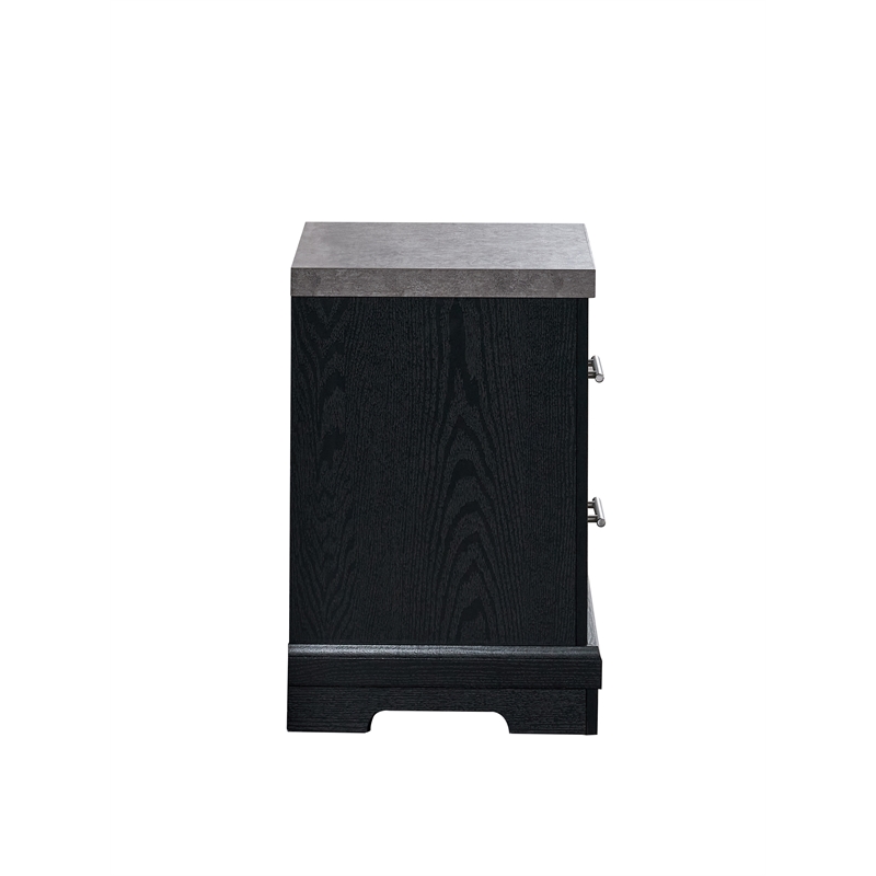 Glory Furniture Grande G003500-N Nightstand  Black and Gray