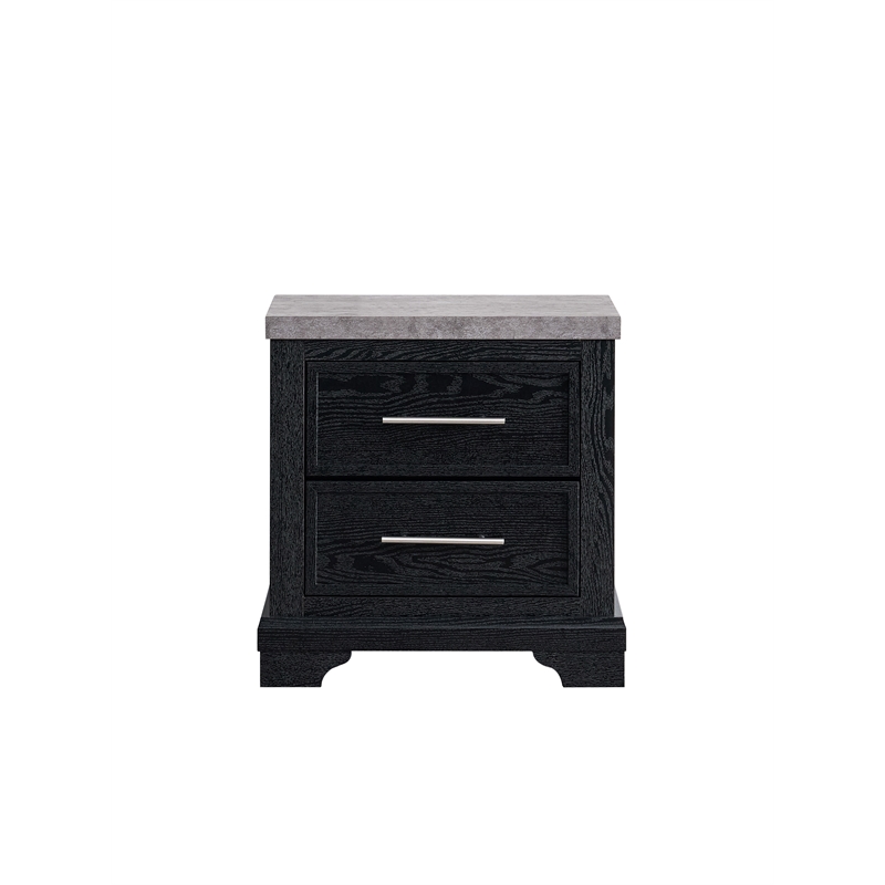 Glory Furniture Grande G003500-N Nightstand  Black and Gray