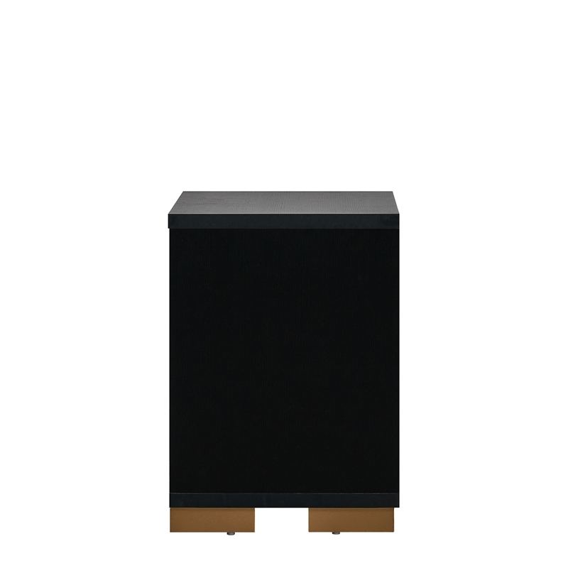 Glory Furniture Steeler G004500-N NIGHTSTAND  Black Gold