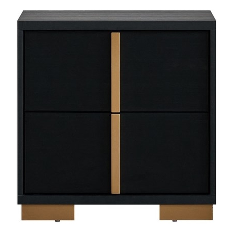 Glory Furniture Steeler G004500-N NIGHTSTAND  Black Gold