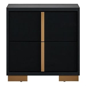 Glory Furniture Steeler G004500-N NIGHTSTAND  Black Gold