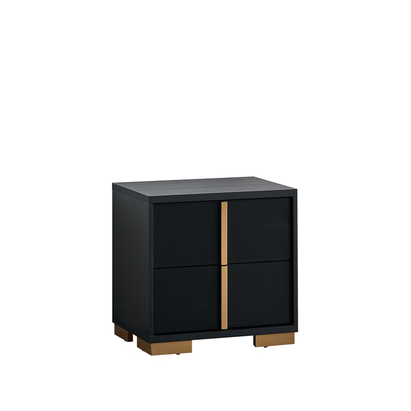 Glory Furniture Steeler G004500-N NIGHTSTAND  Black Gold