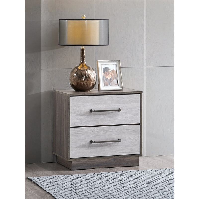Glory Furniture Aberdeen G02500-N Nightstand  Gray Oak
