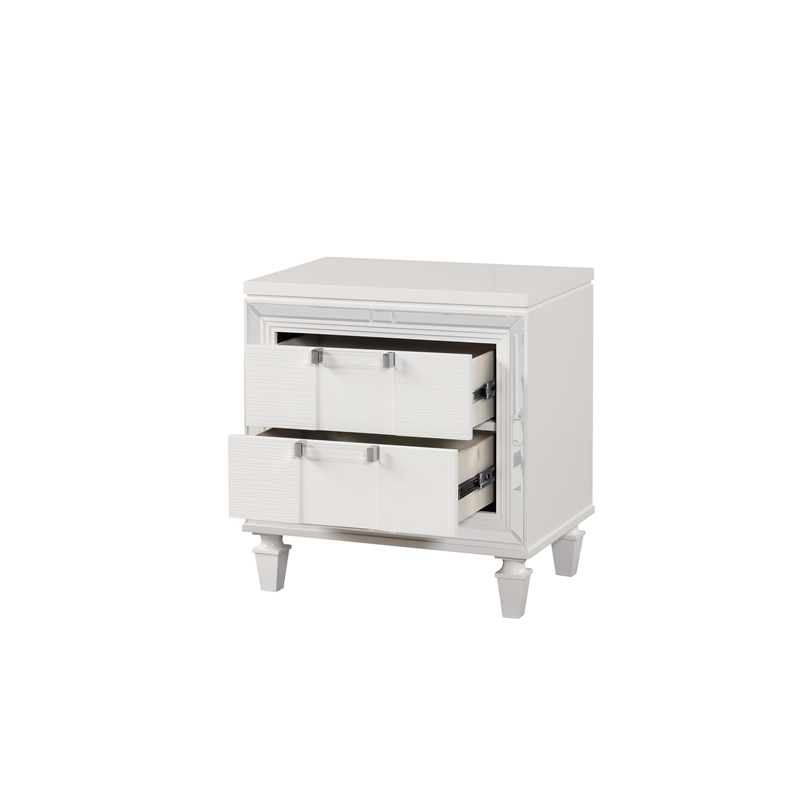 Glory Furniture Genoa G05790-N Nightstand  Sparkling White