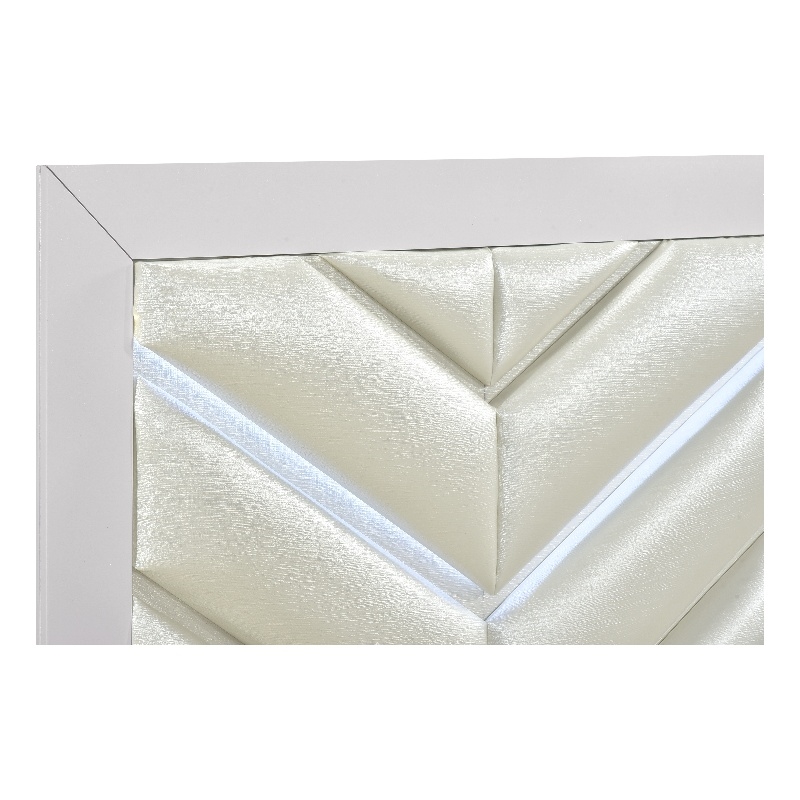 Glory Furniture Moreland Twin Bed in Sparkling White