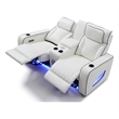Glory Furniture Lumin Reclining Loveseat In White